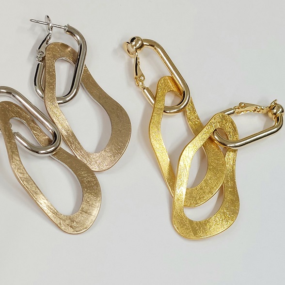 ウェーブリングピアス・イヤリング2種